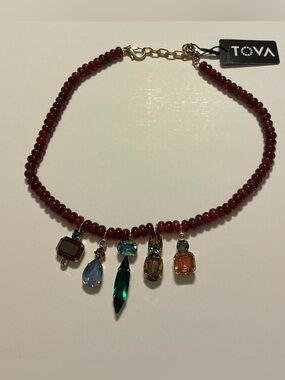 TOVA ANNALISE NECKLACE IN MIDNIGHT EXPRESS NWT